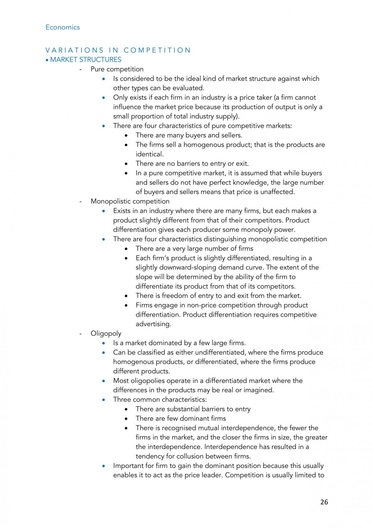Complete Economics Study Notes Year 11 - Page 26
