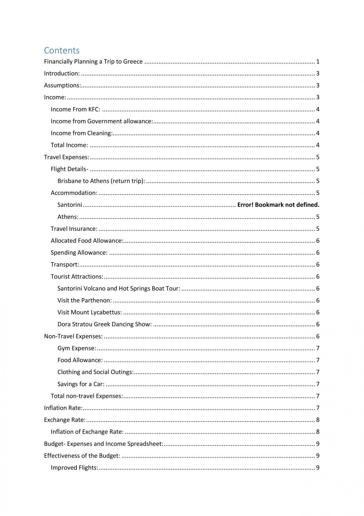 Financial plan to travel - Page 2