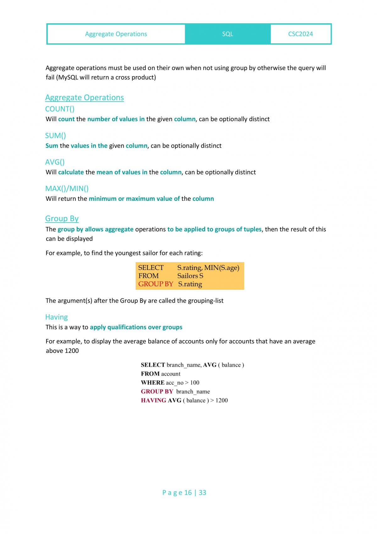Database Technology Notes - Page 16