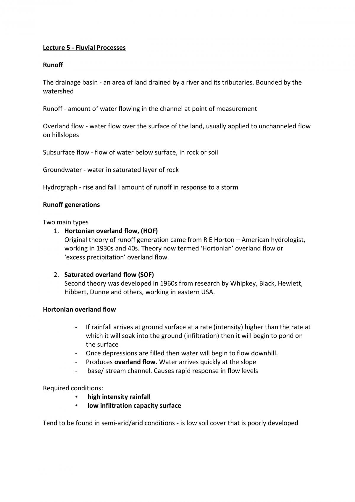 Changes in Earth Surface Processes notes - Page 16
