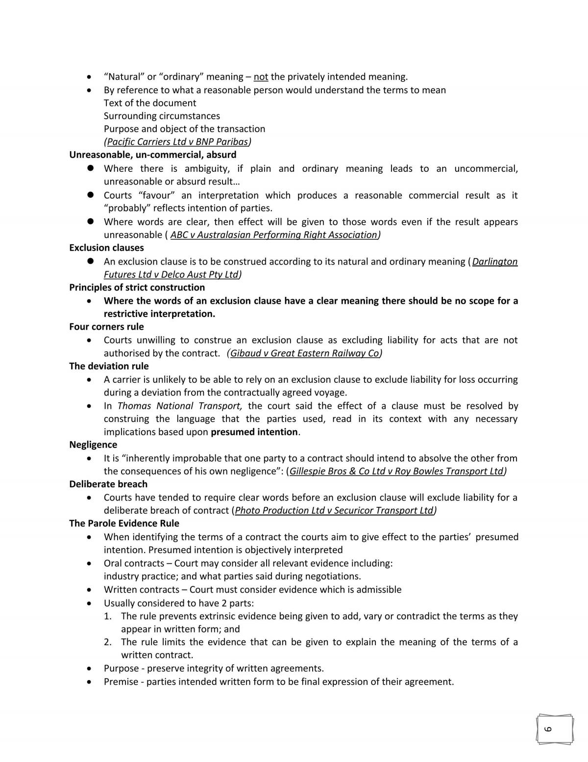 Conplete Contract Notes for Finals - Page 13