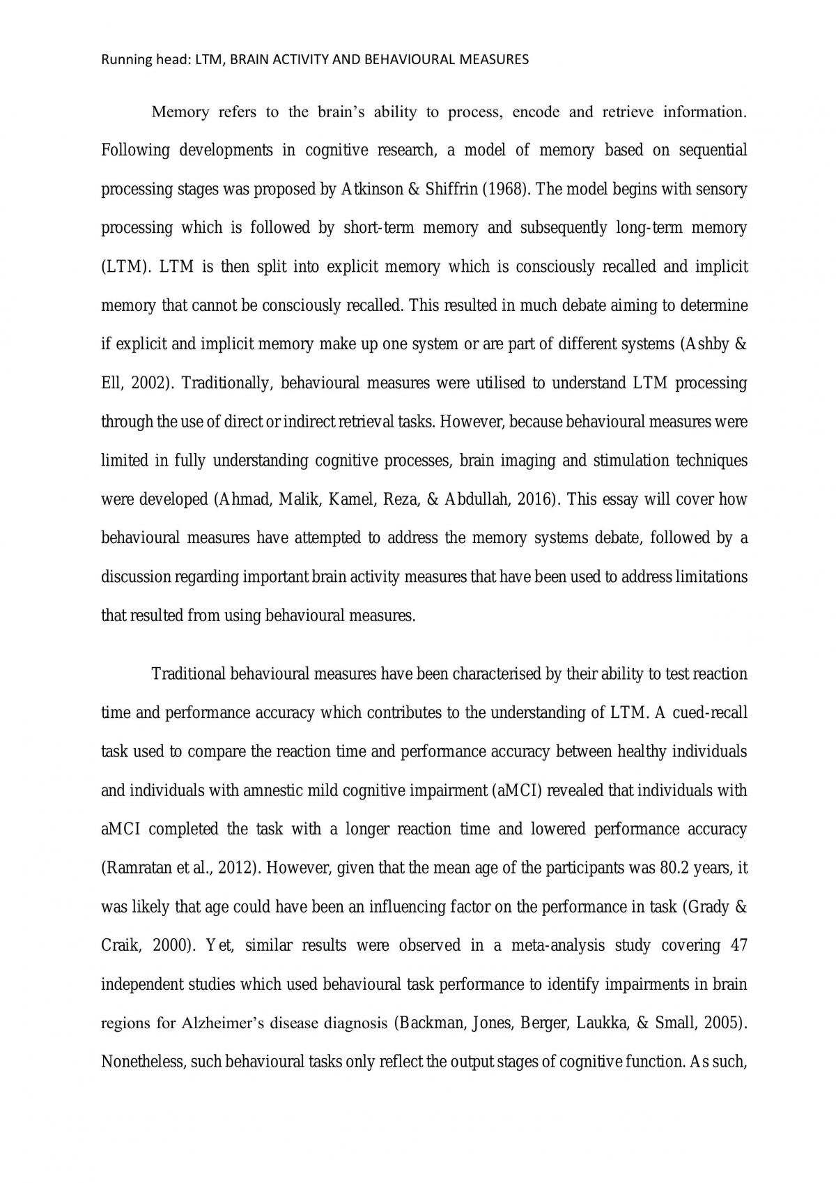 Effects of brain activity measures on long term memory - Page 2