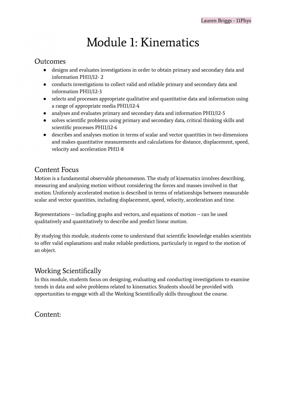 Preliminary Physics Notes Module 1-4 - Page 2