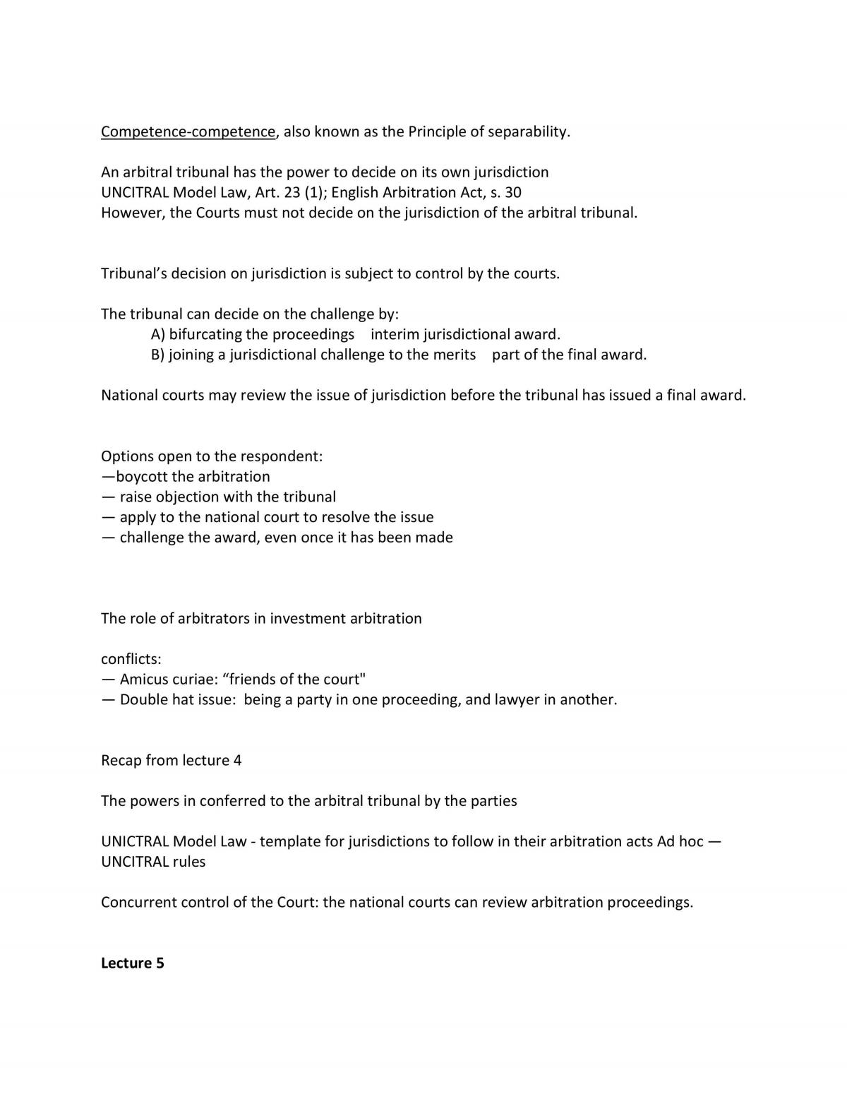 International Arbitration Notes - Page 13