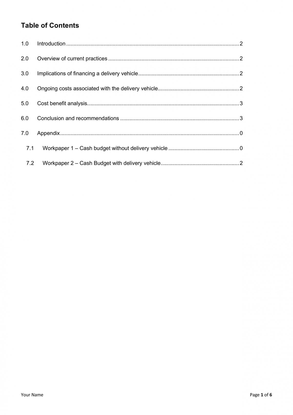Exemplar for Accounting Report  - Page 2