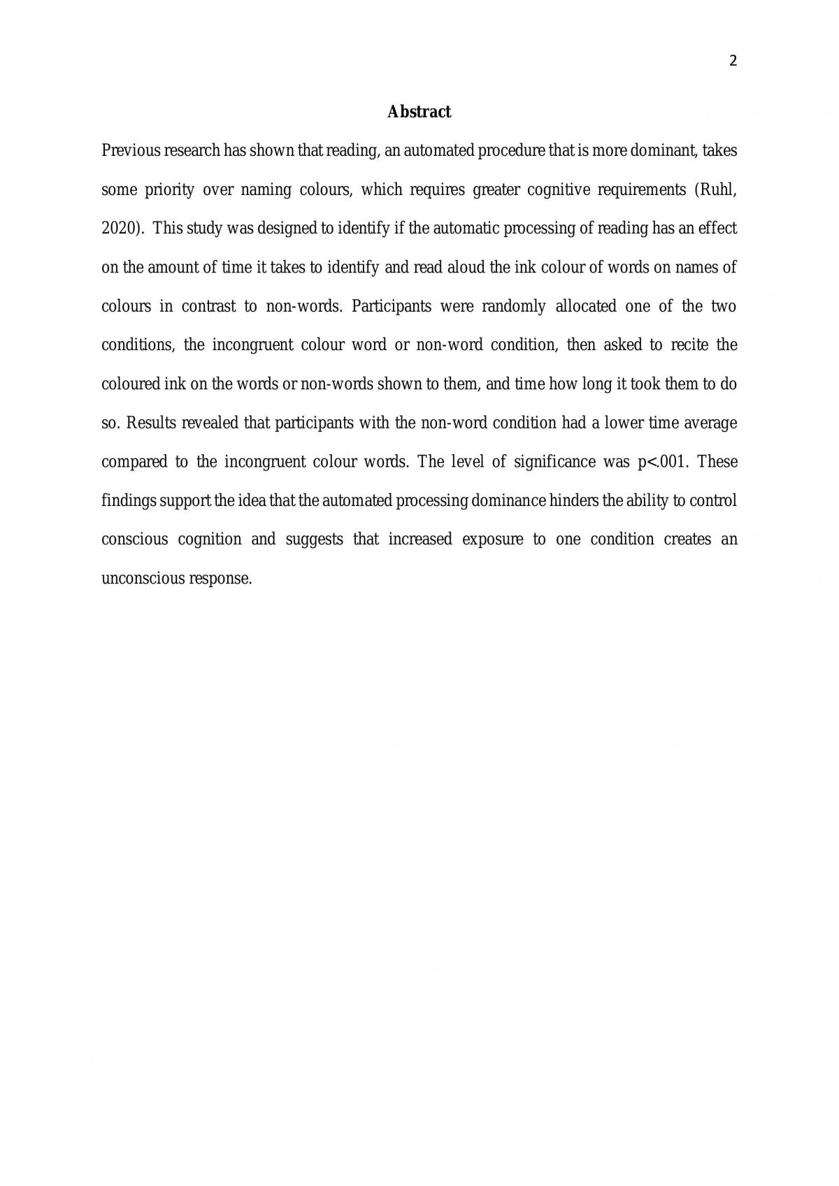 Lab Report - The Stroop Effect - Page 2