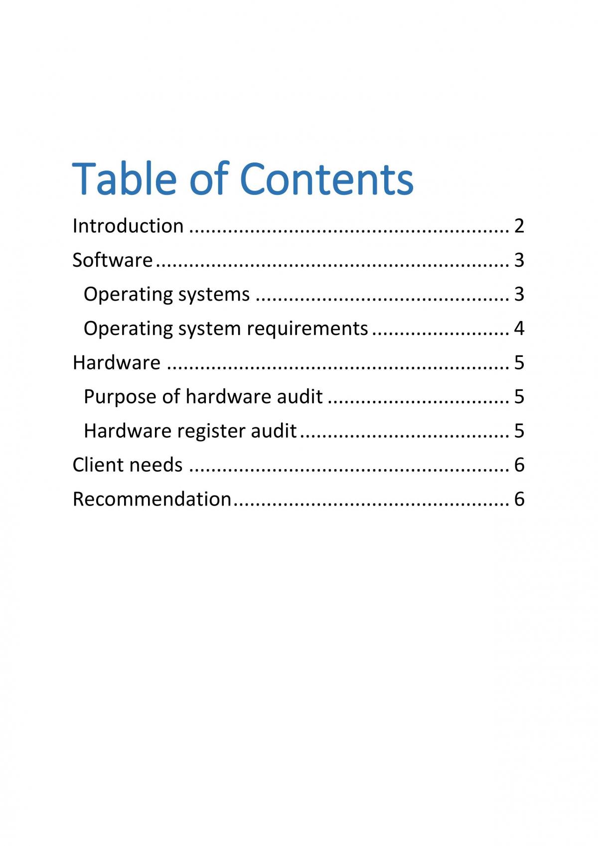 IDT Software Upgrade Recommendation Report - Page 2