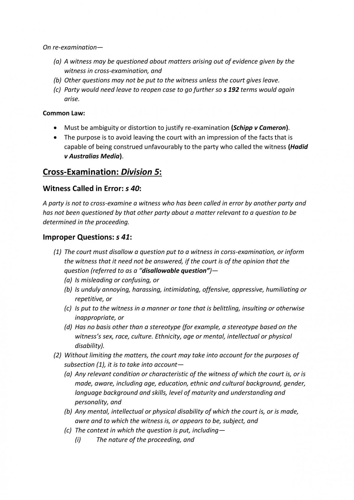 Evidence Exam Notes - Page 38