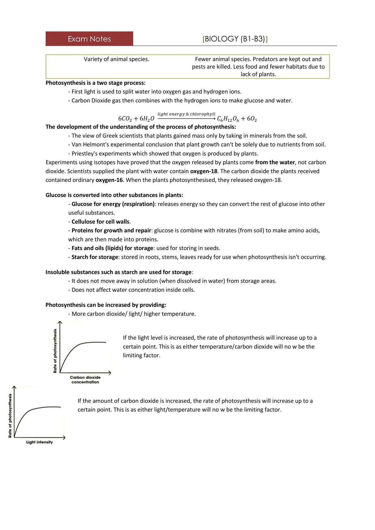 OCR GCSE Biology - Complete Study Notes - Page 20