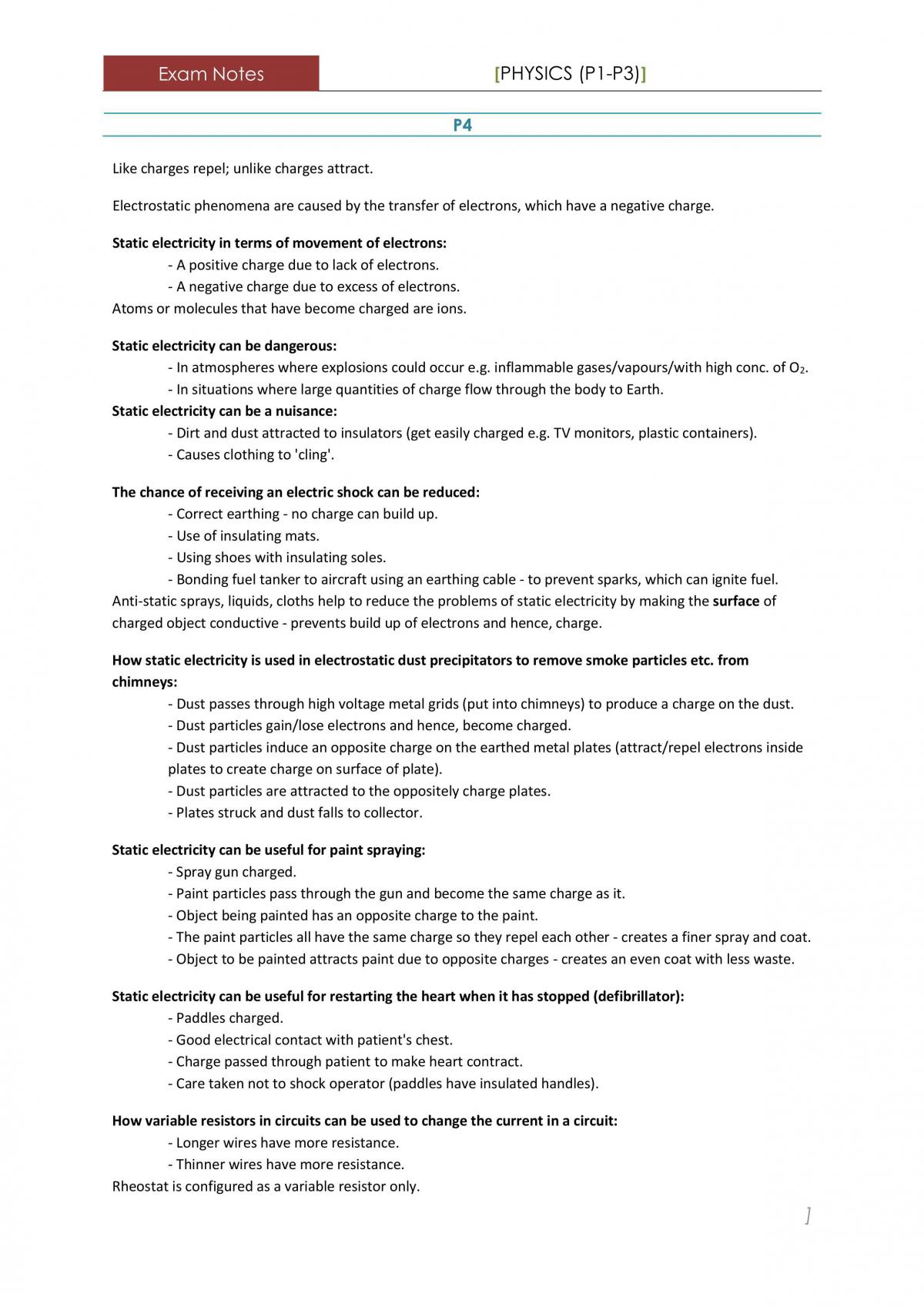 GCSE AQA Physics - Complete Study Notes - Page 16