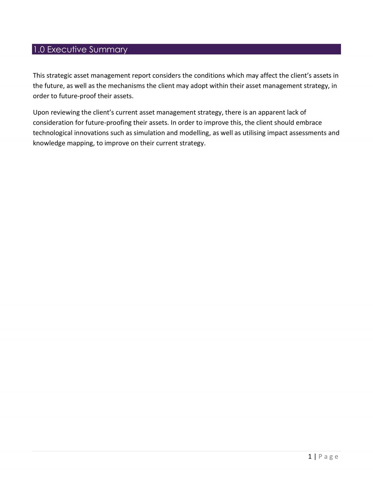 Built Asset Management Term 2 Assignment - Page 2
