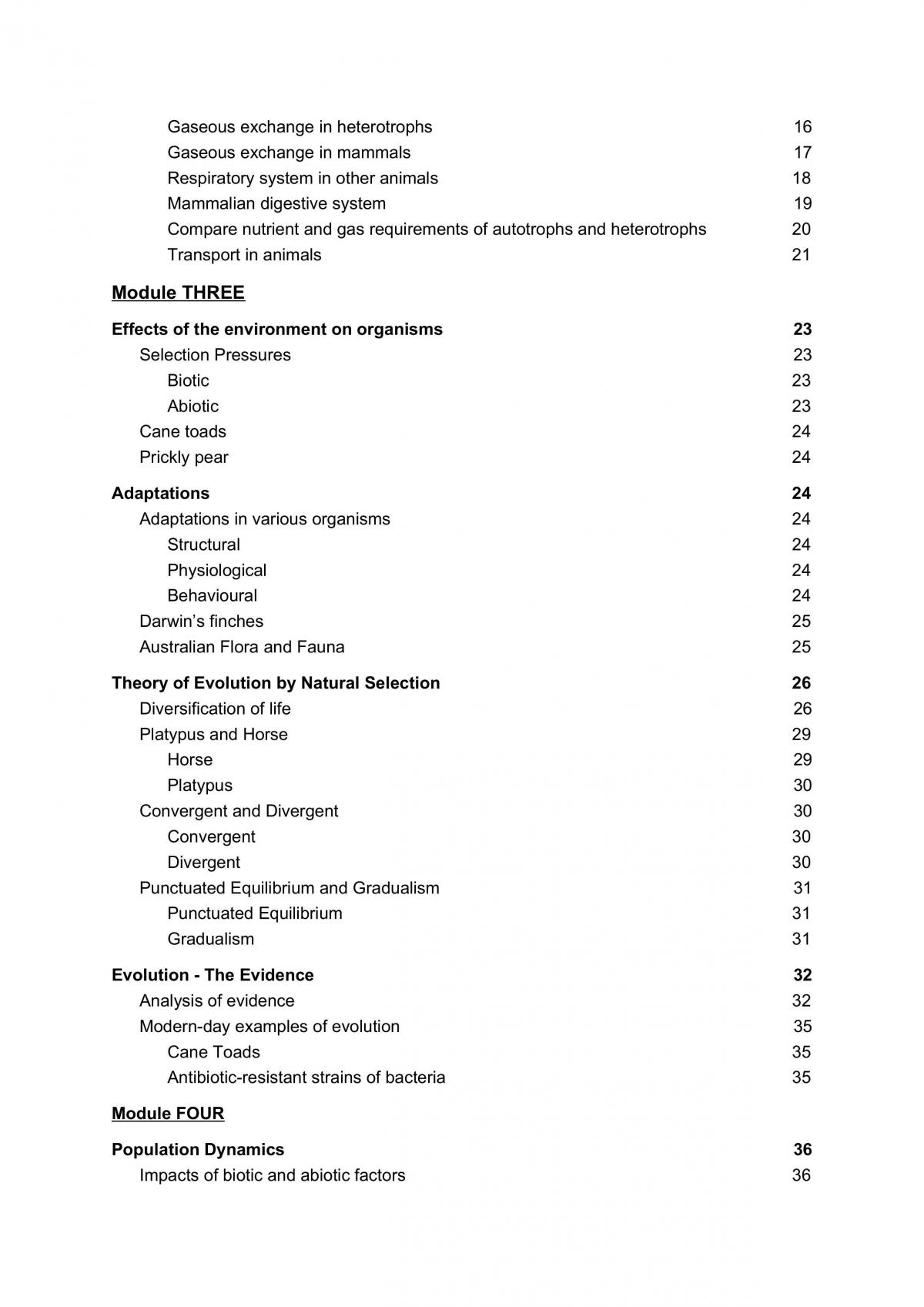 Completed Preliminary Biology Notes - Page 2