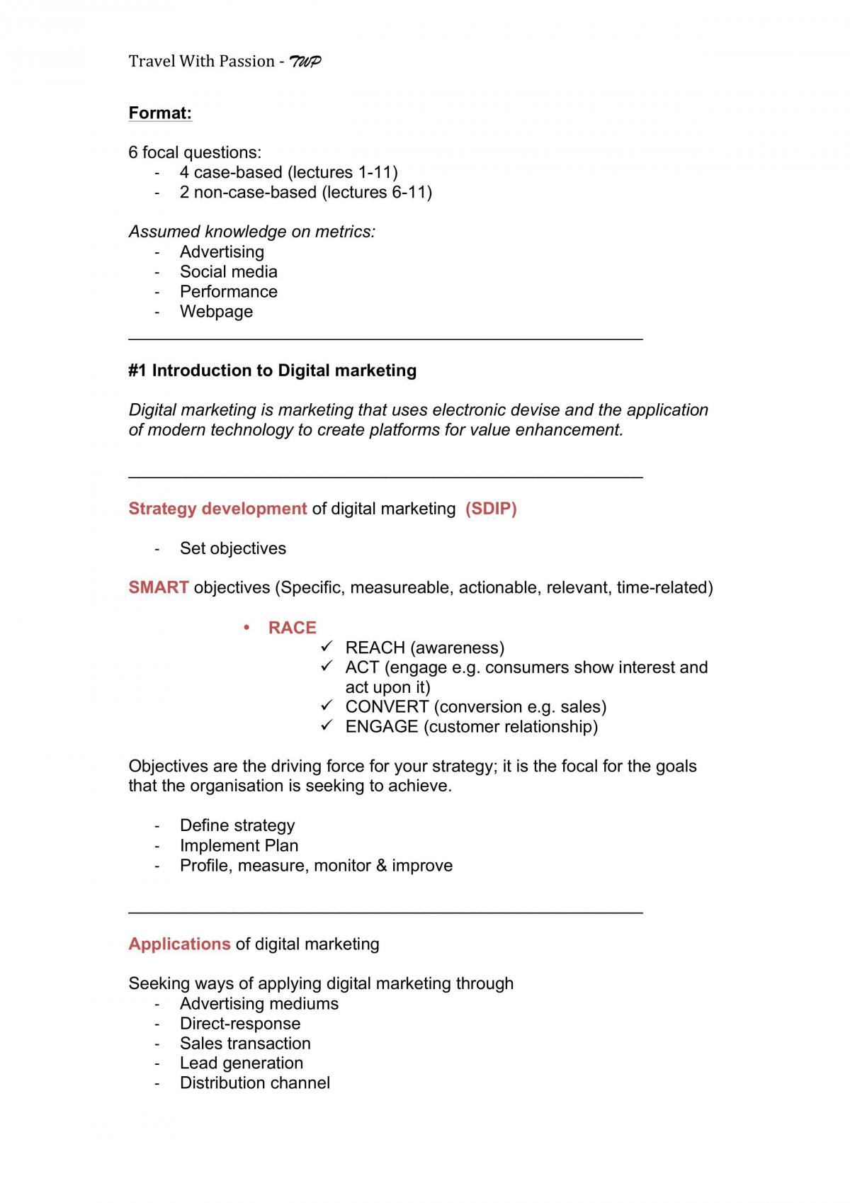 Final notes for E-marketing, MARK 2084 - Page 2