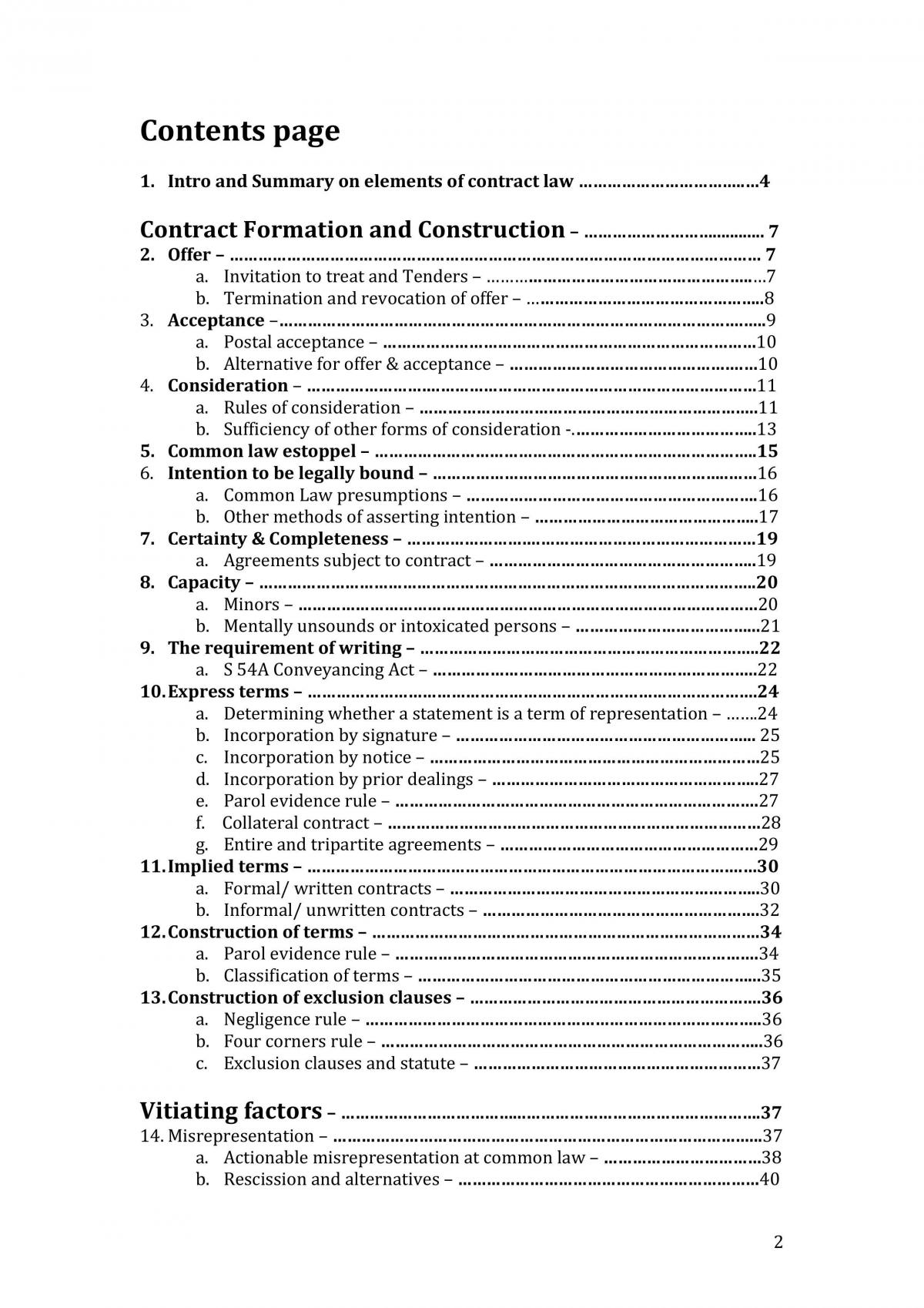 Contracts Notes MQ - Page 2
