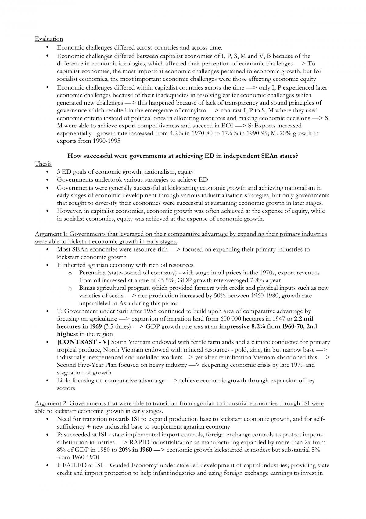 Economic Development Essay Notes - Page 3