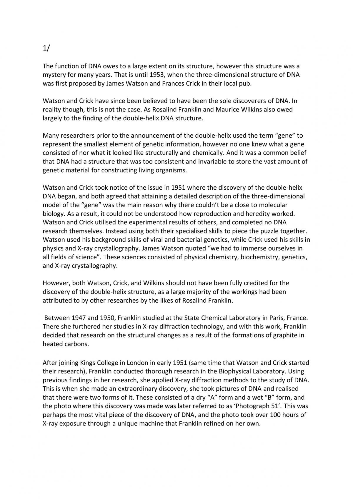 Modelling DNA in Eukaryotes - Page 2