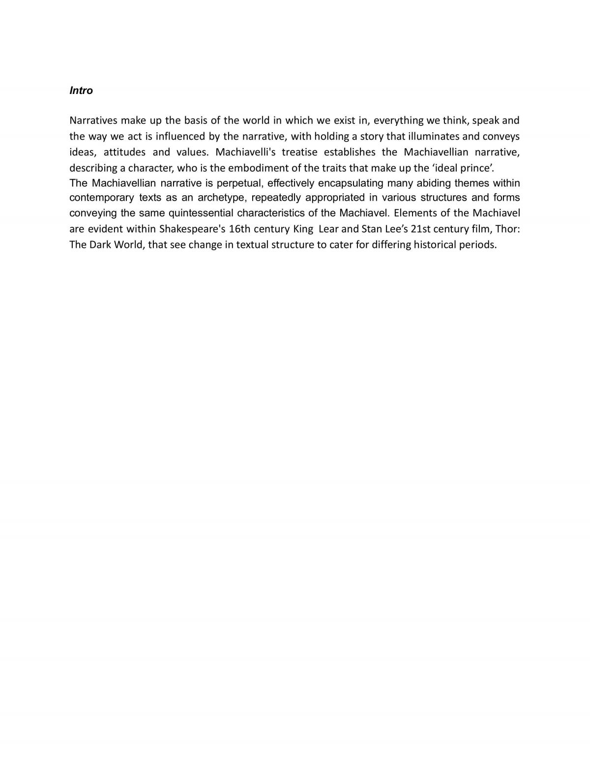 Yr 11 Module A, King Lear and The Prince Speech Script - Page 2