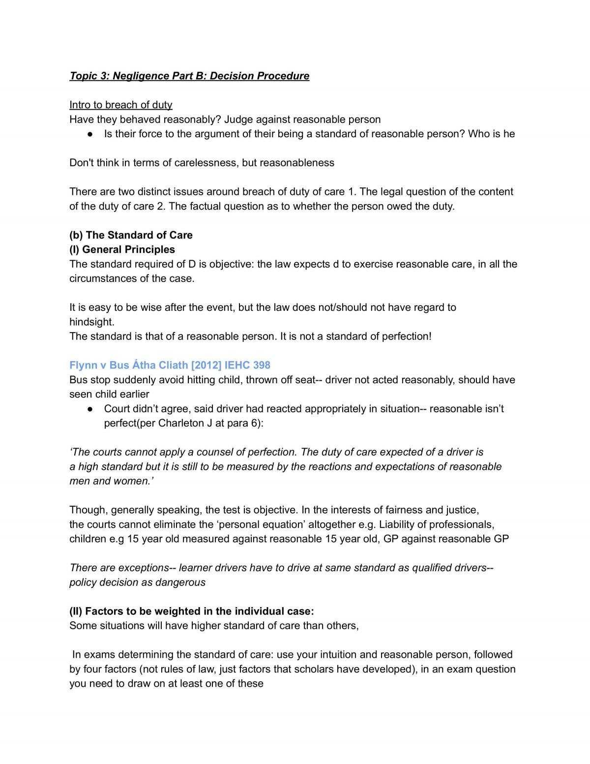 Complete Study Notes Law of Torts 1 - Page 25
