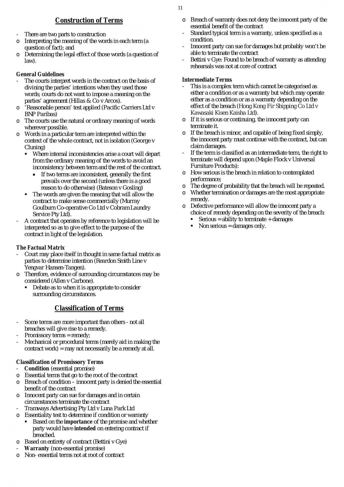 Exam Ready Contract Law Notes - Page 12