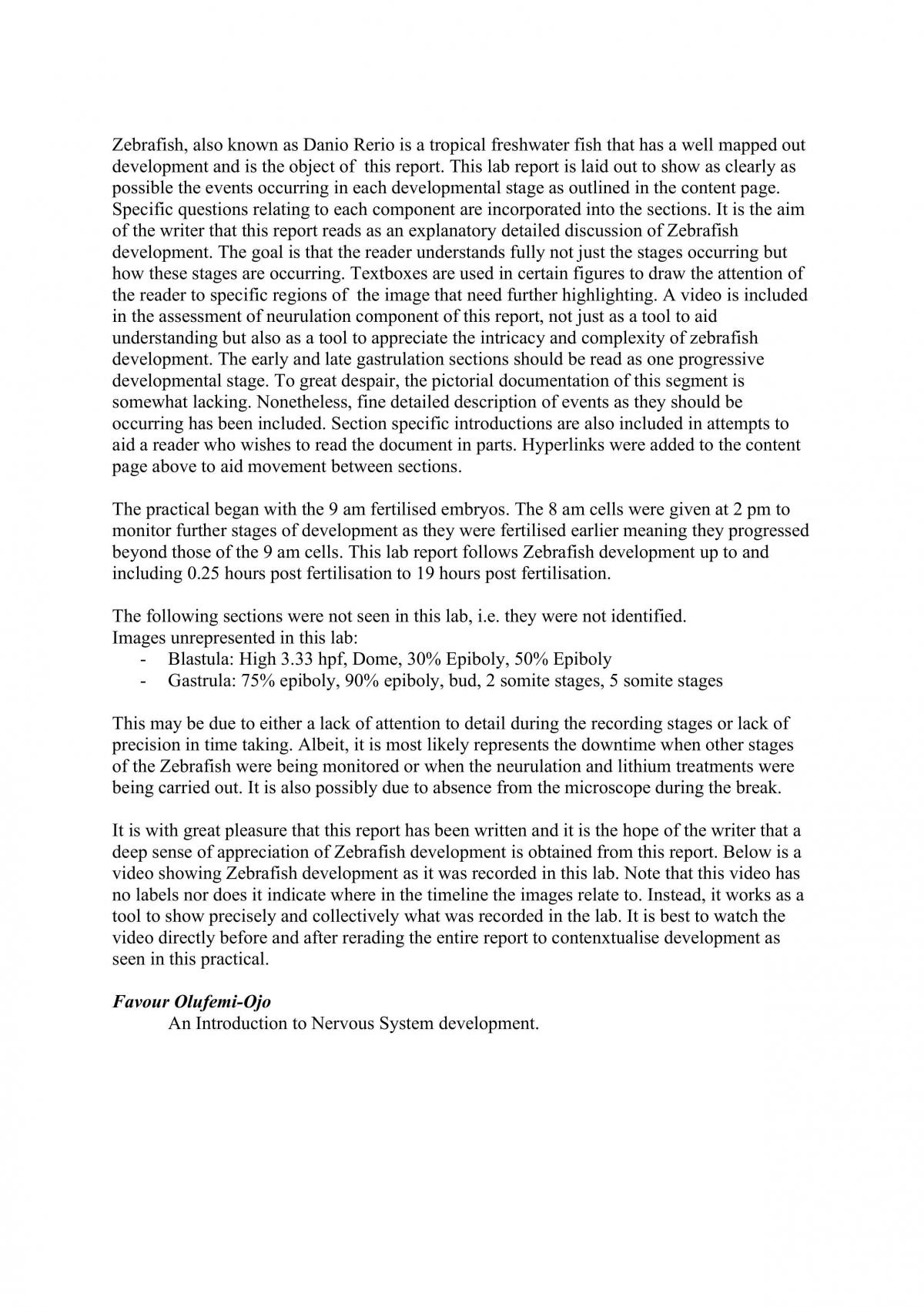 Neural Development in Zebrafish Embryo - Page 2