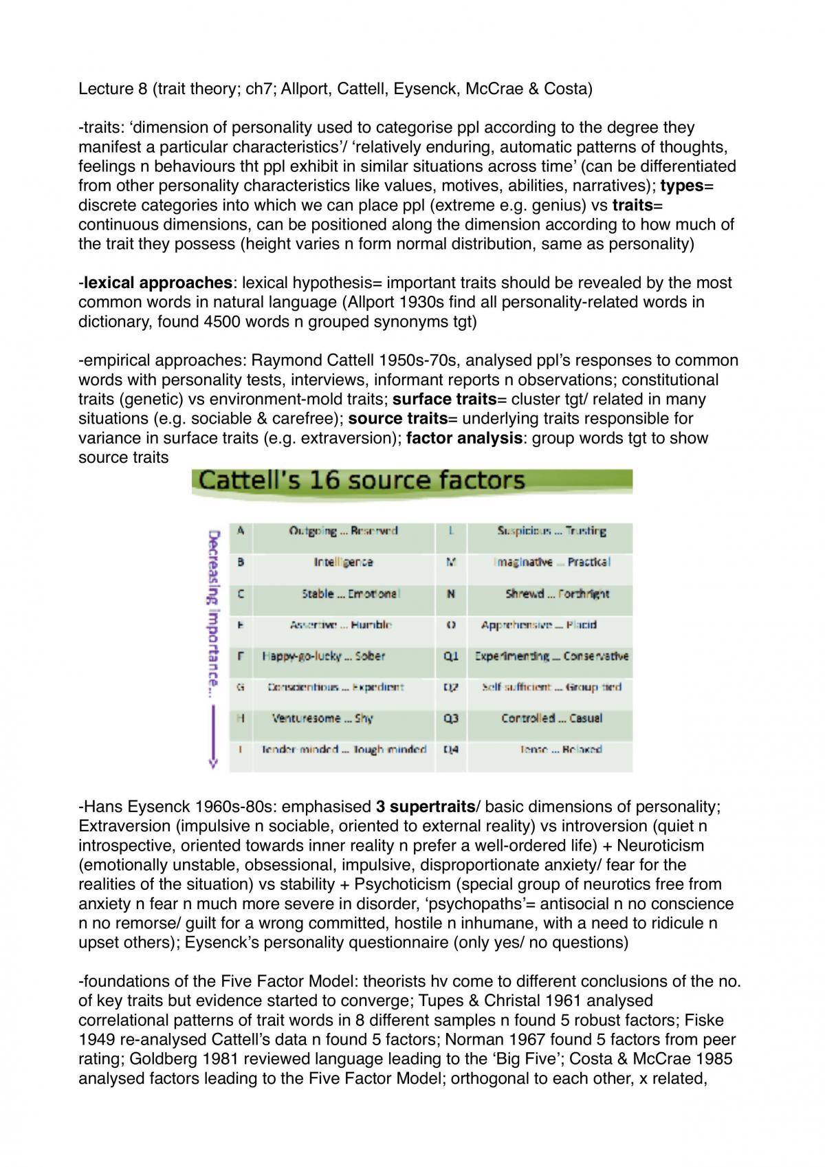 Personality Theory Notes - Page 15