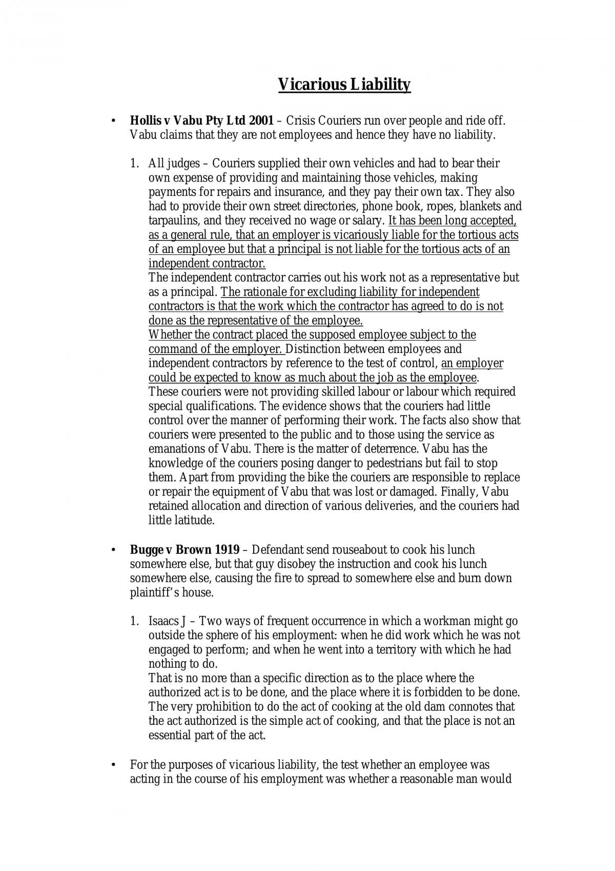 Torts Law Notes - Page 21