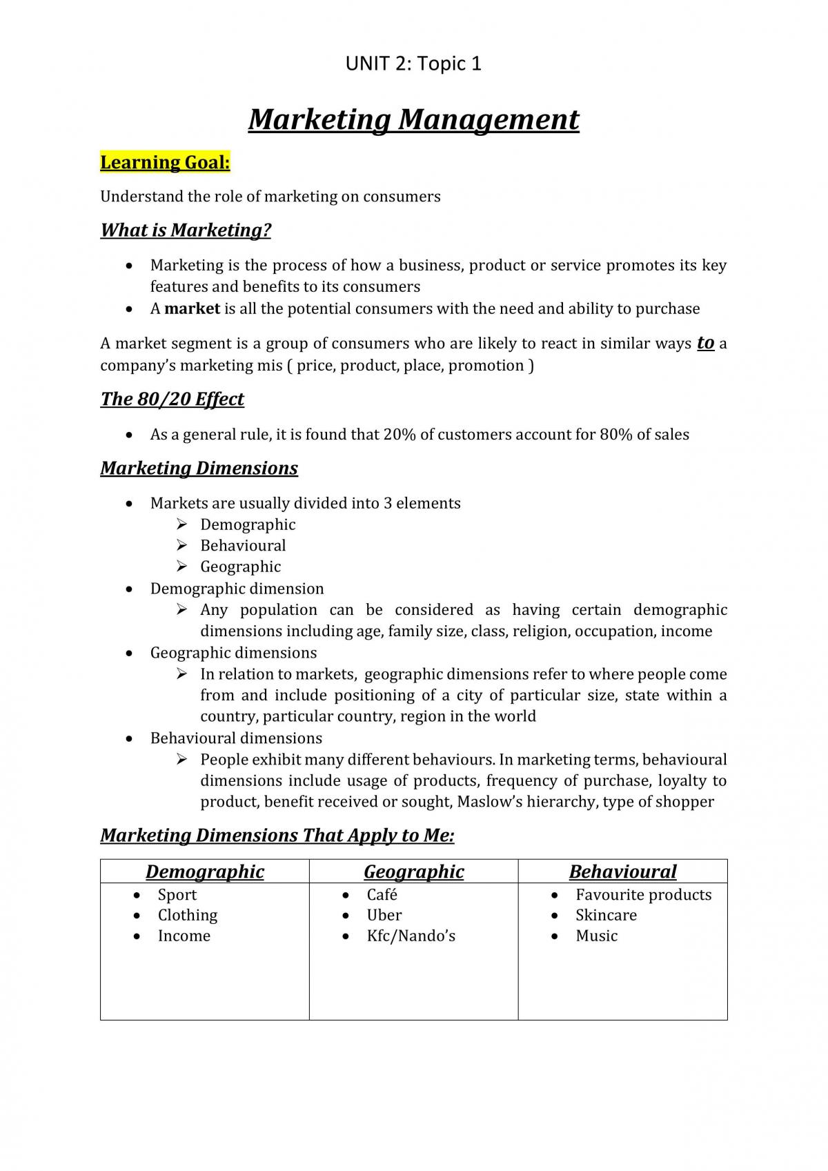 Unit 2 Complete Business Notes - QCAA  - Page 20