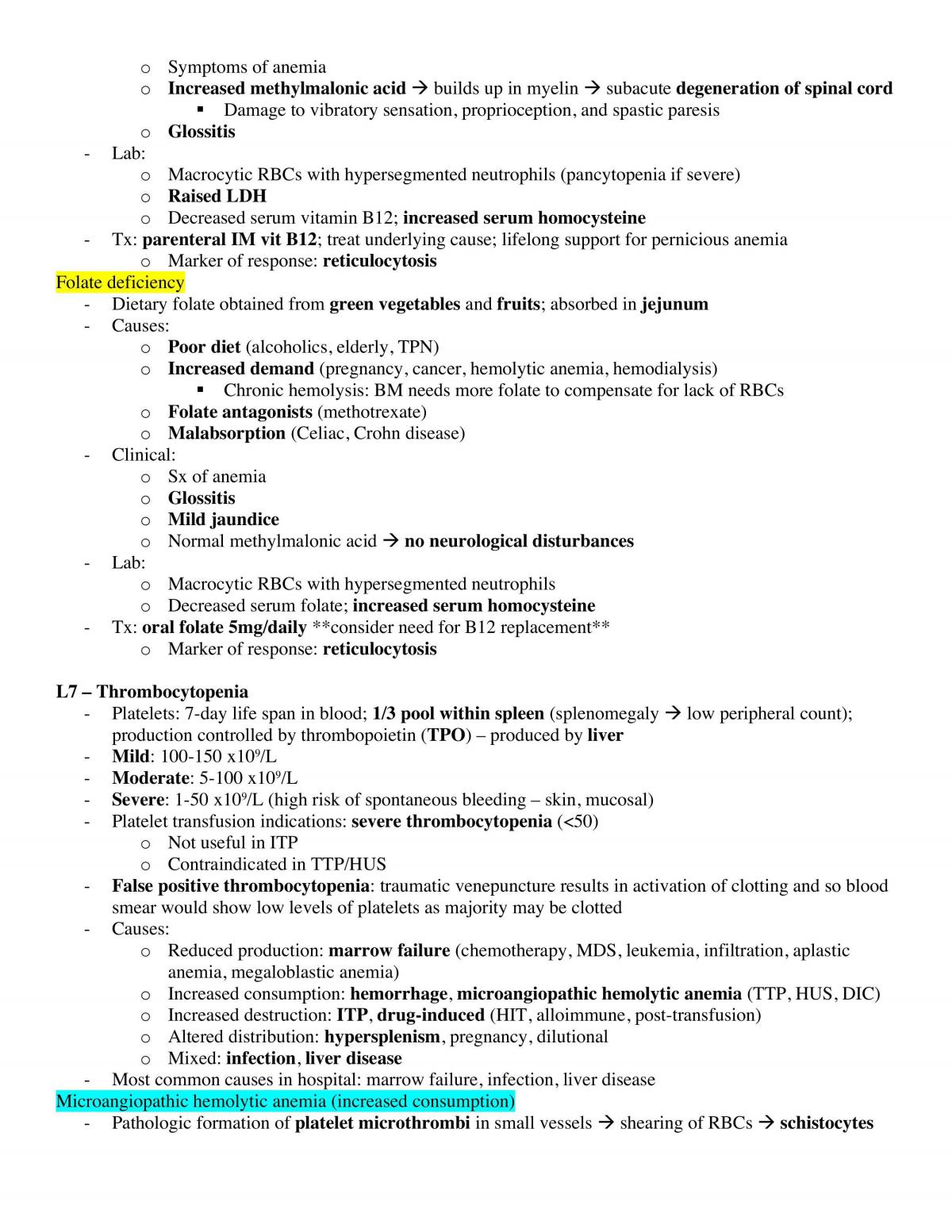 Hematology Module Notes - Page 7