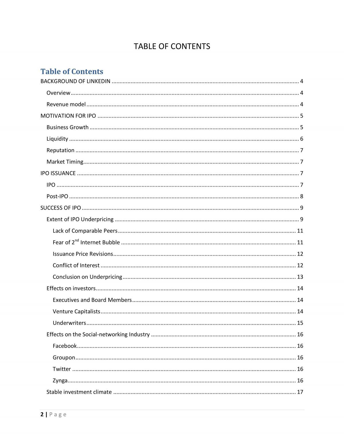 IPO of LinkedIn - Page 2