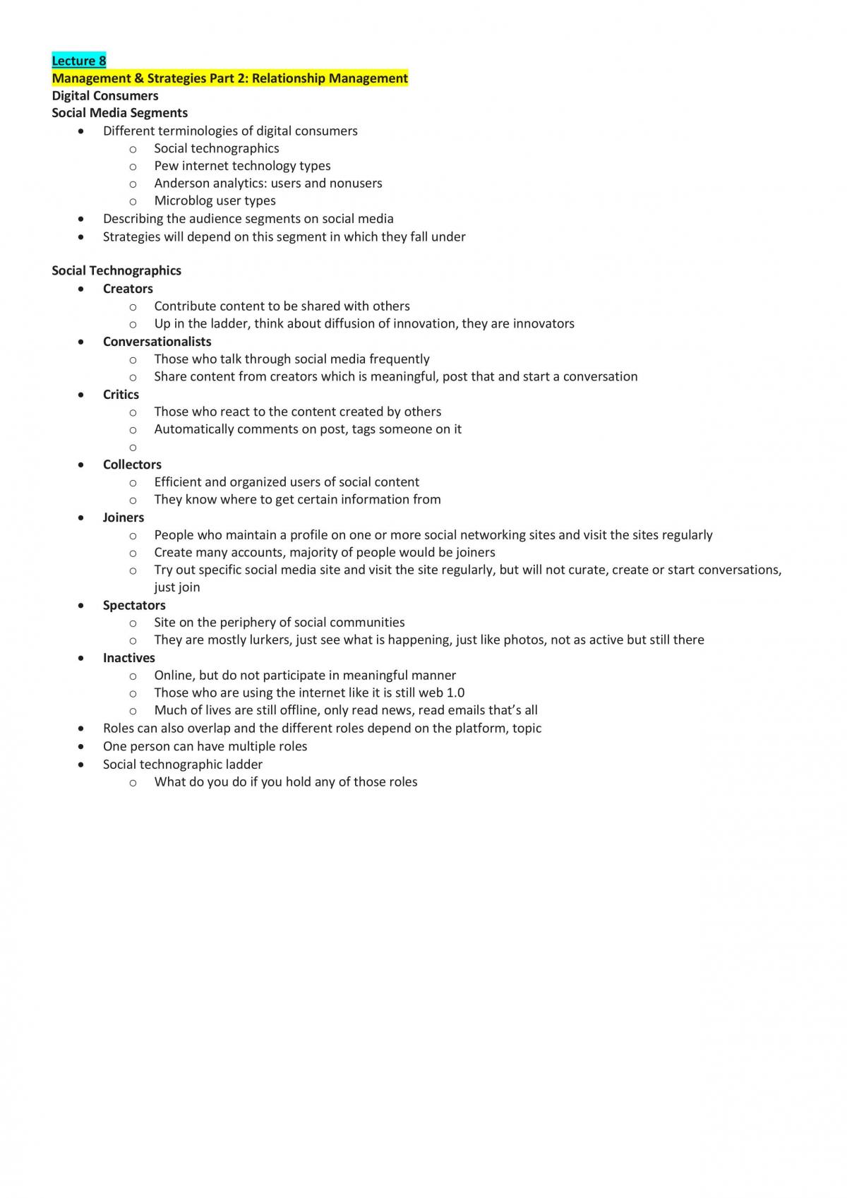 Social Media & Communication Management Notes - Page 26