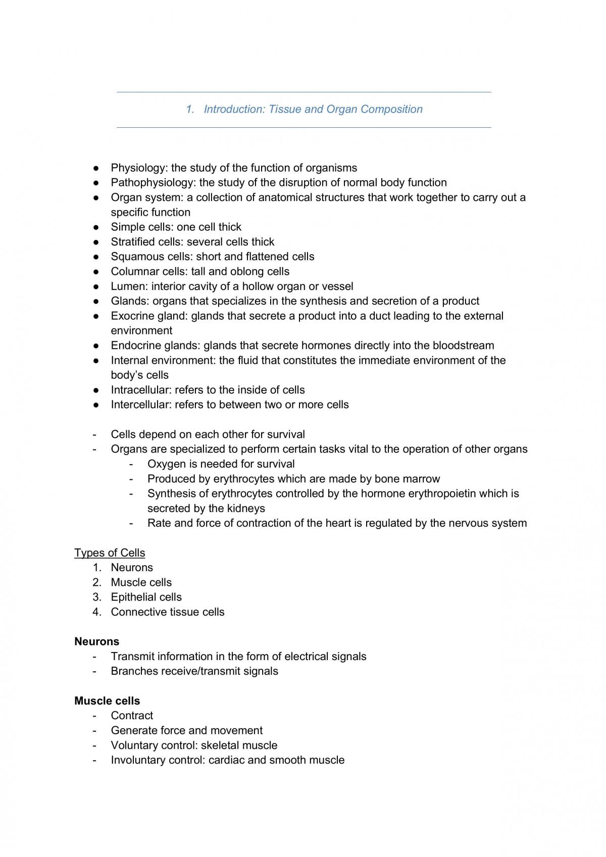 Physiology Notes - Page 2