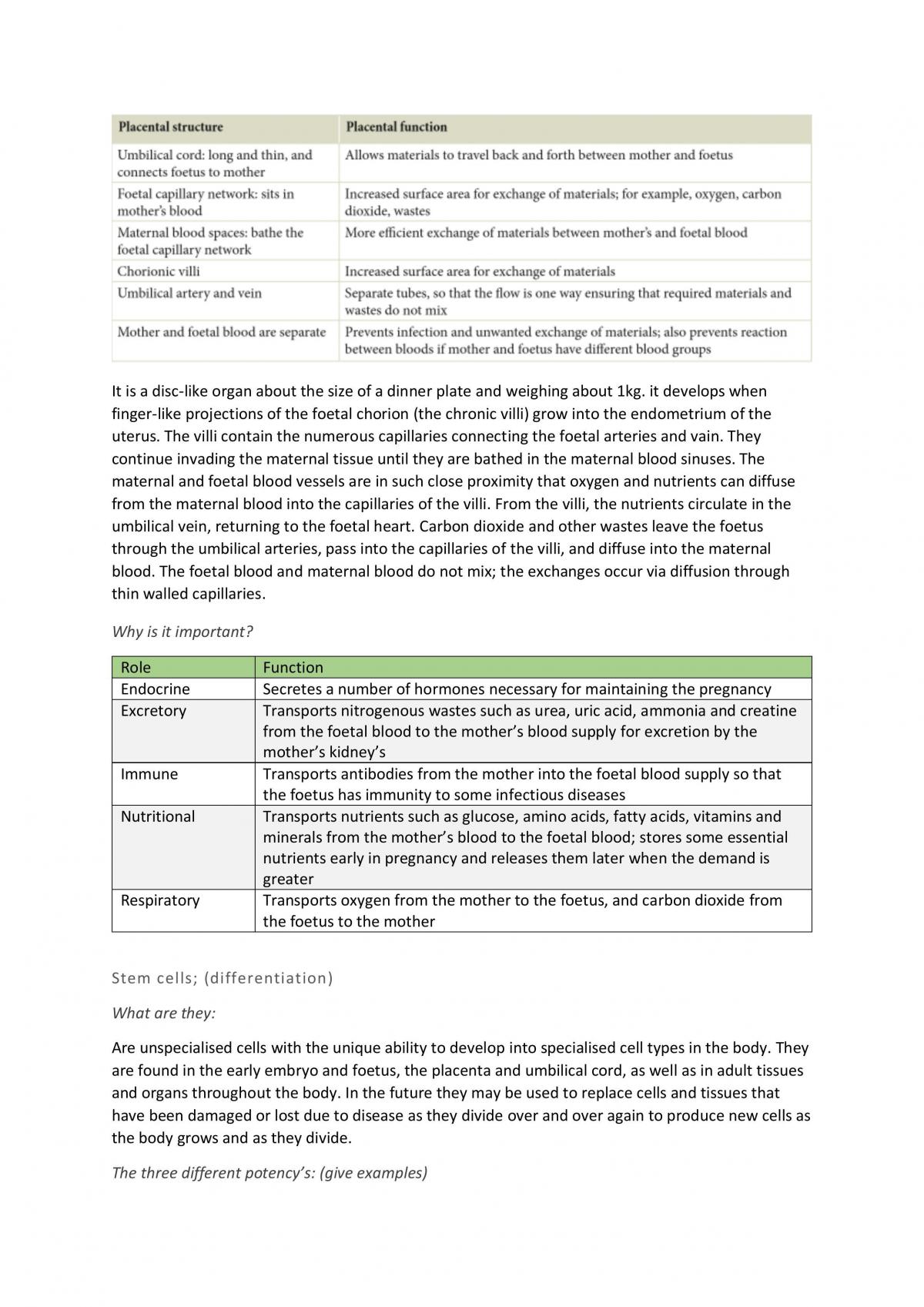 Human Biology Chapter Notes 15-19 - Page 14