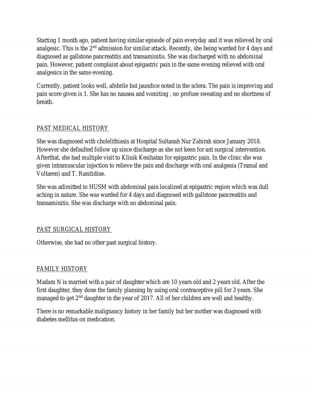 Case study on Epigastric Pain - Page 2