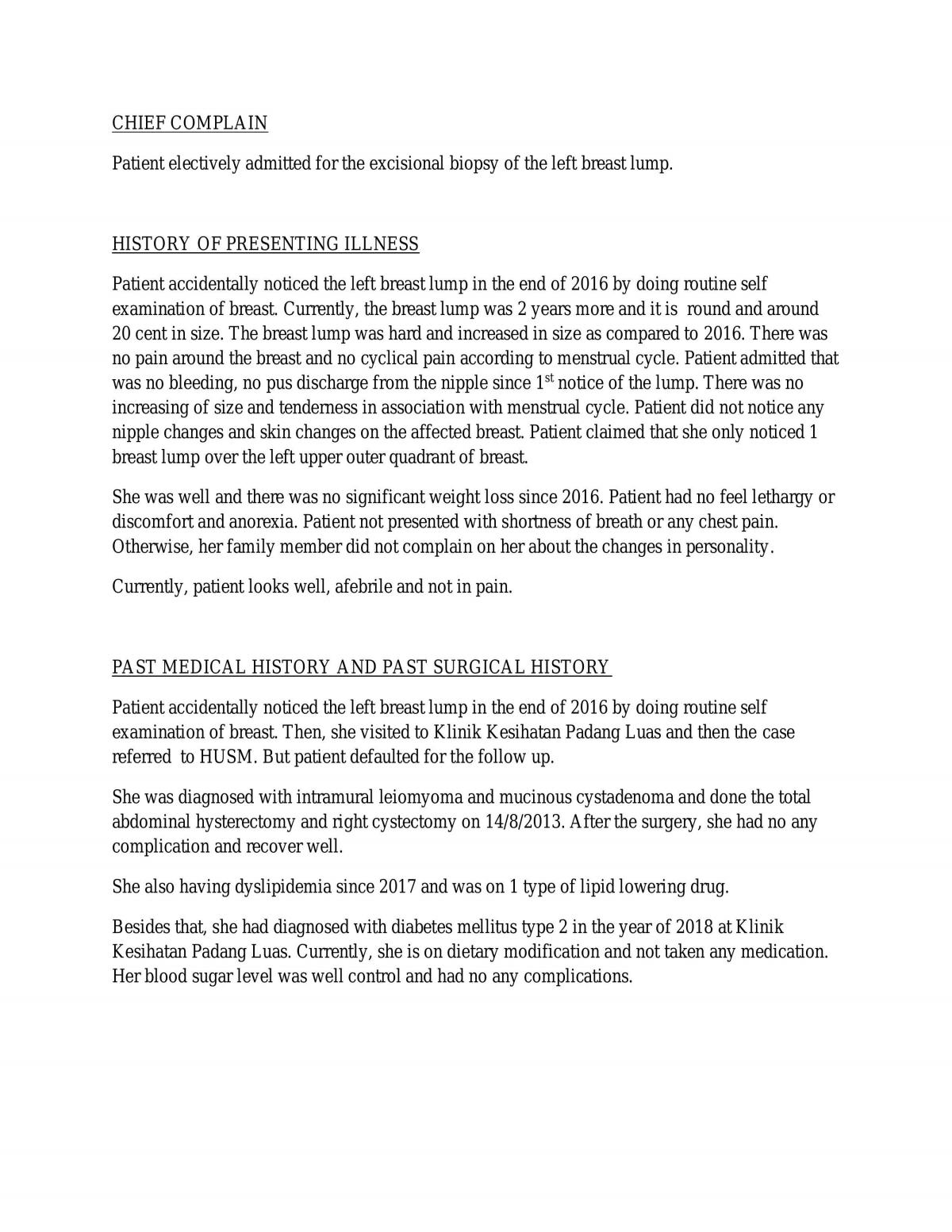 Case study on breast lump - Page 2