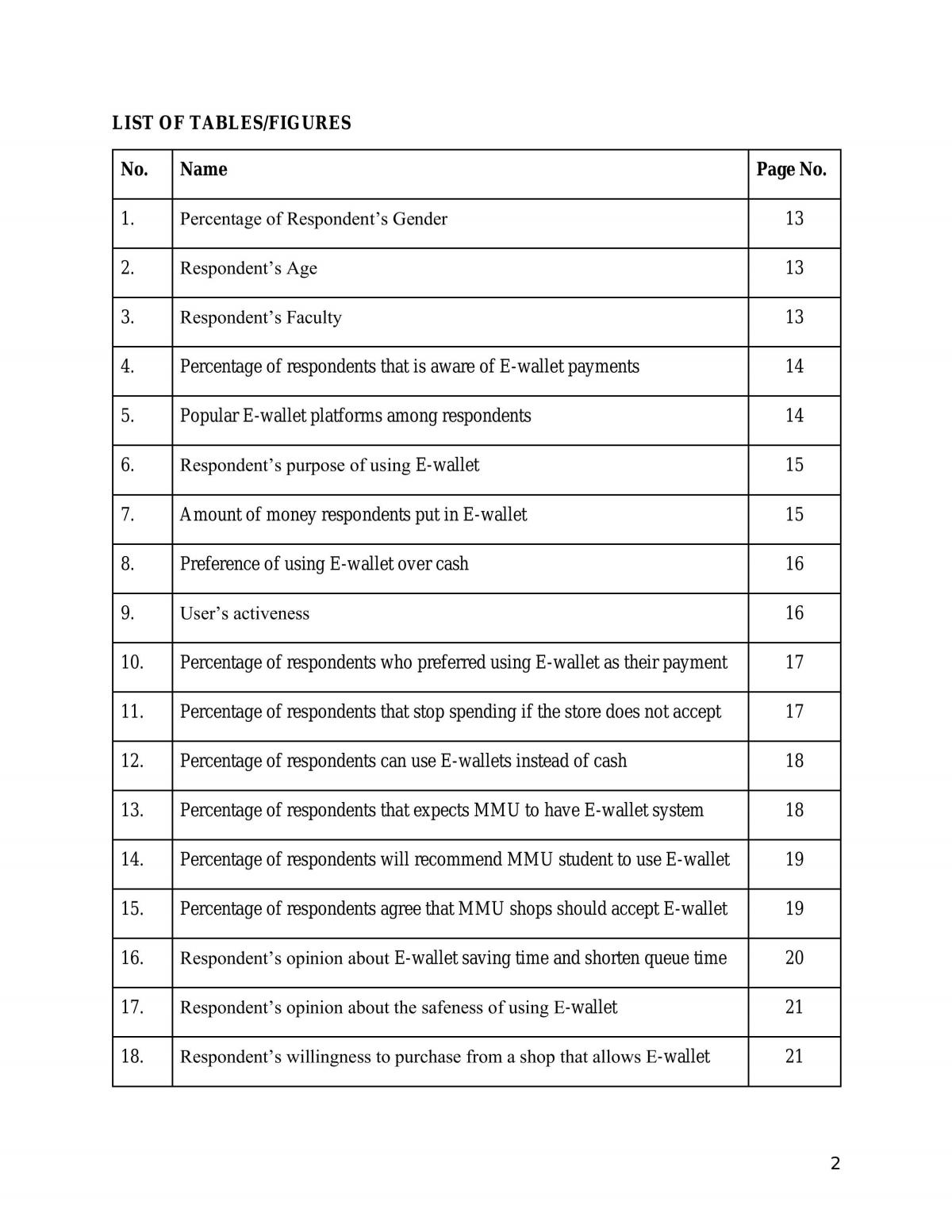 Report on MMU Student's Preferred Payment Method - Page 2