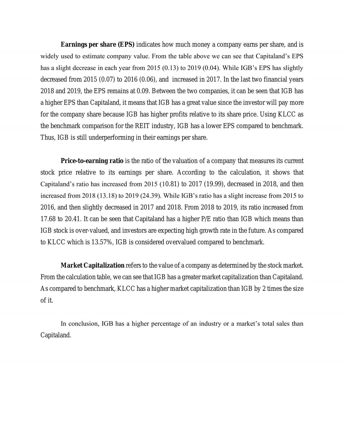 Financial Statement Analysis on CMMT and IGB - Page 19