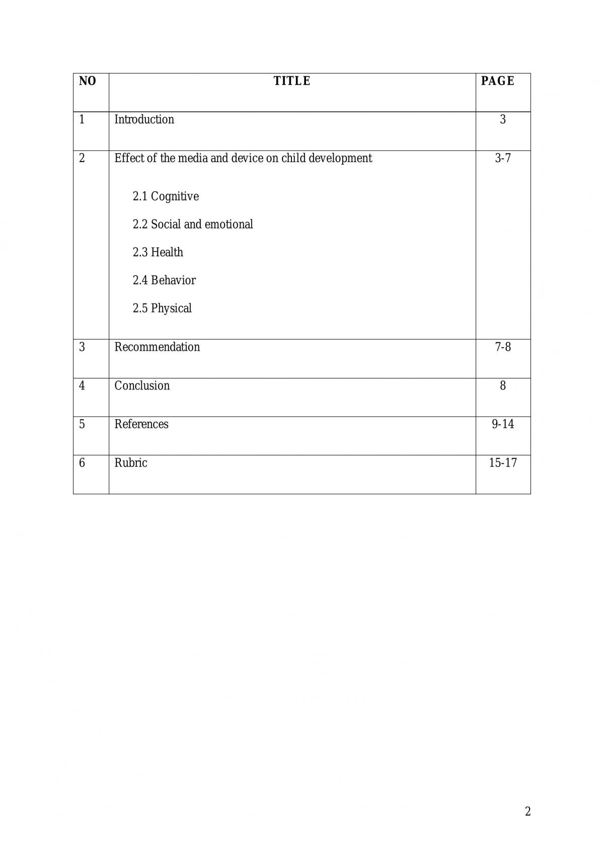 Media Influences to Child Development - Page 2