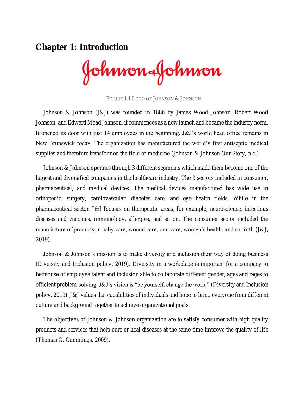 Analysis on Johnson & Johnson - Page 2