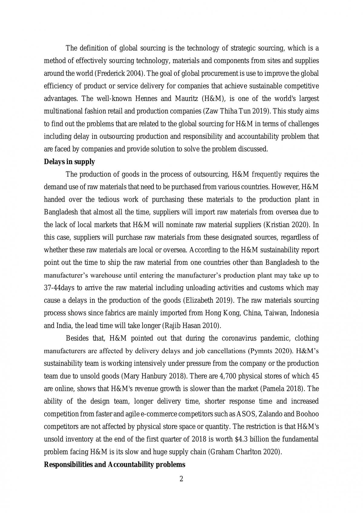 Global Sourcing Assignment - Page 2