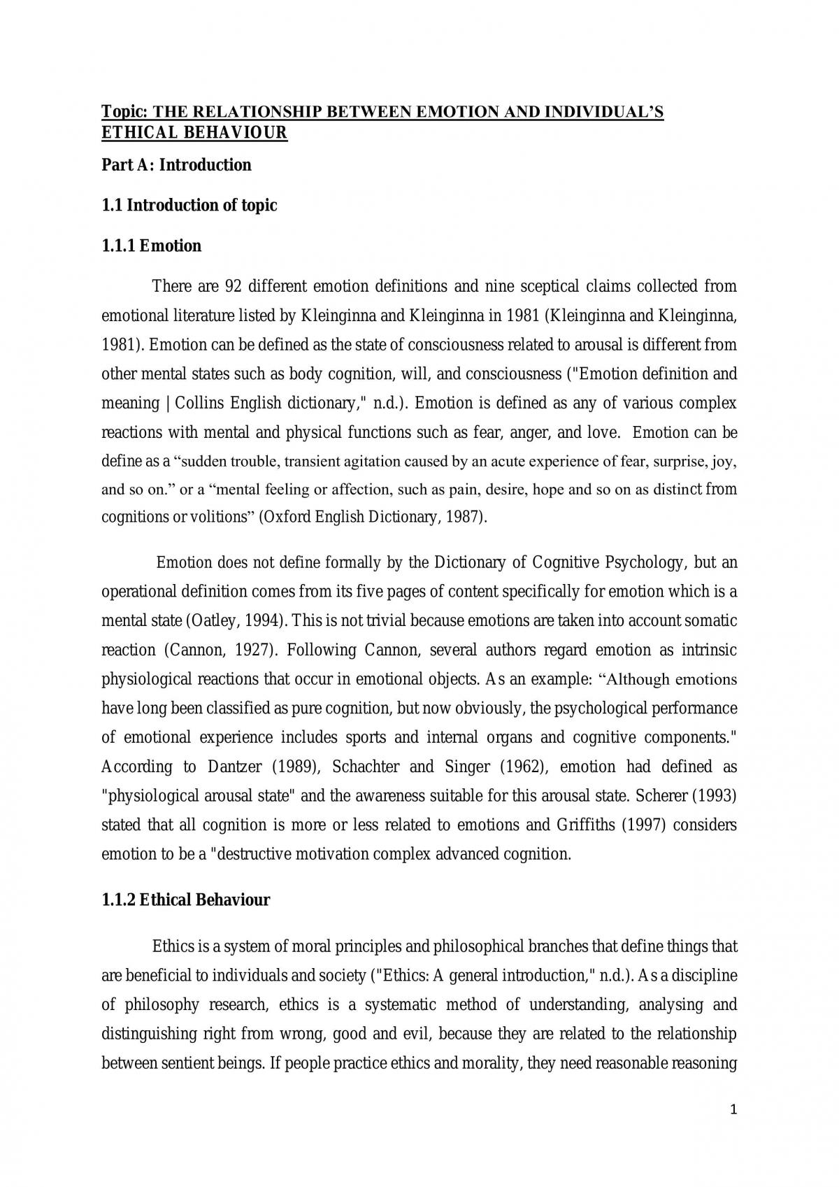 The relationship between emotion and individual's ethical behavior - Page 2
