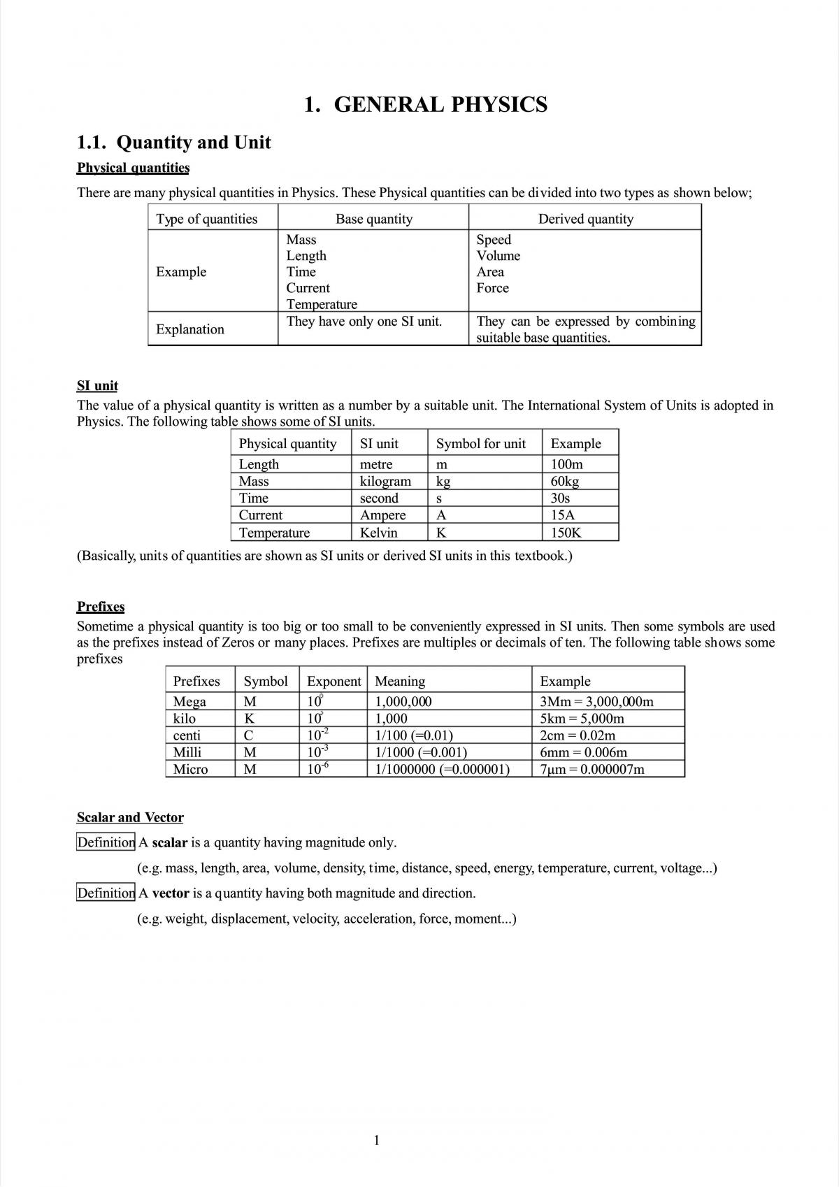 Physics I notes - Page 2