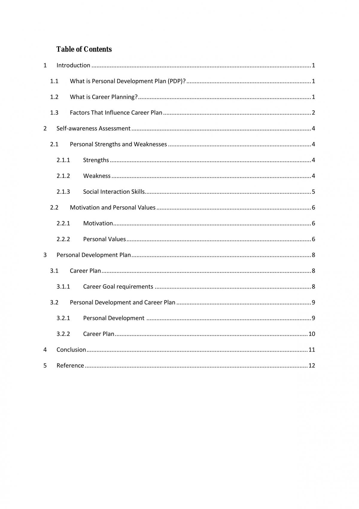 Self Awareness Statement - Page 2