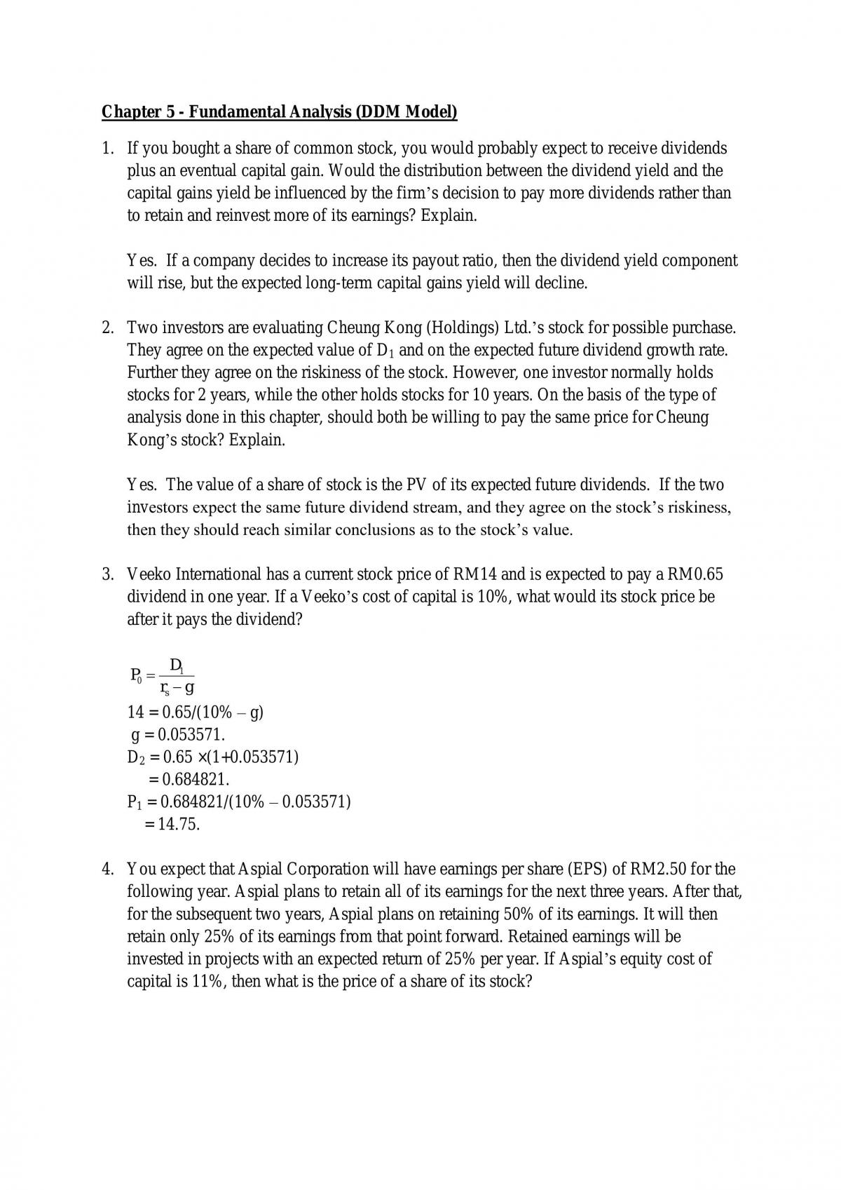 Equity Analysis Complete Study Notes - Page 20