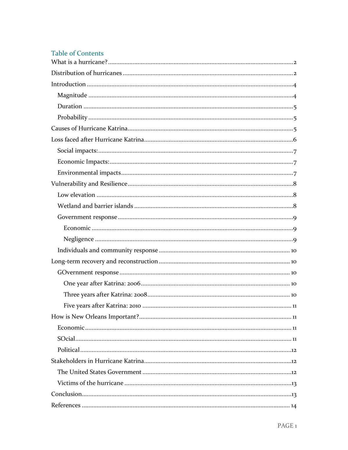 Hazard Geography Inquiry - Depth Study: Hurricane Katrina - Page 2