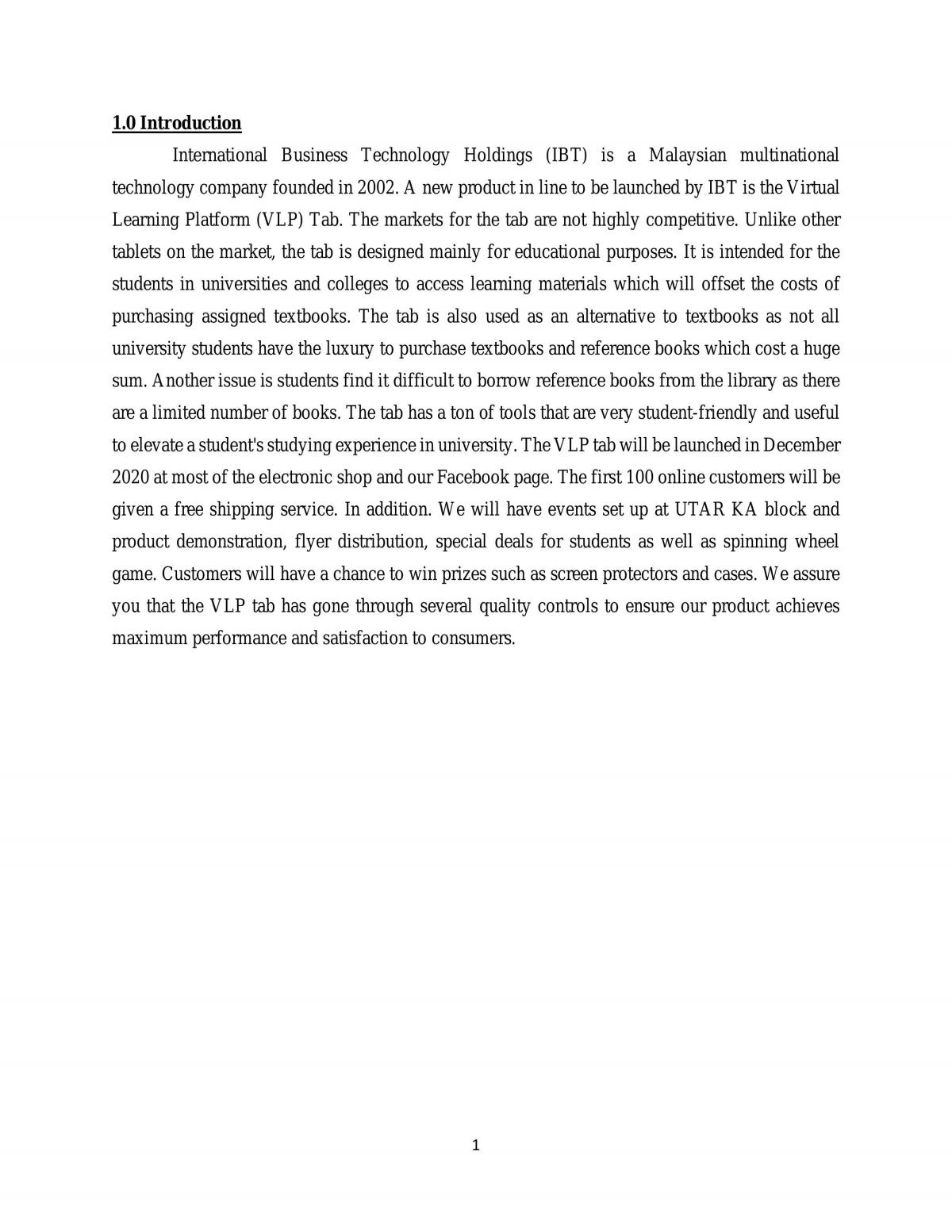 Business Proposal - Page 2