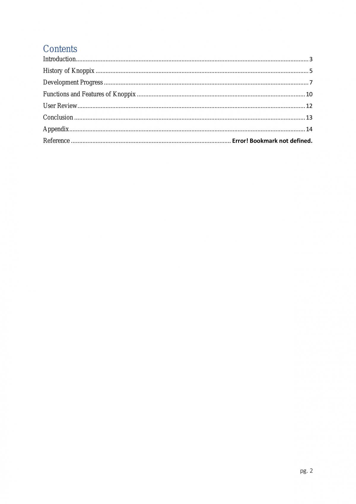  Research Report - Knoppix OS - Page 2