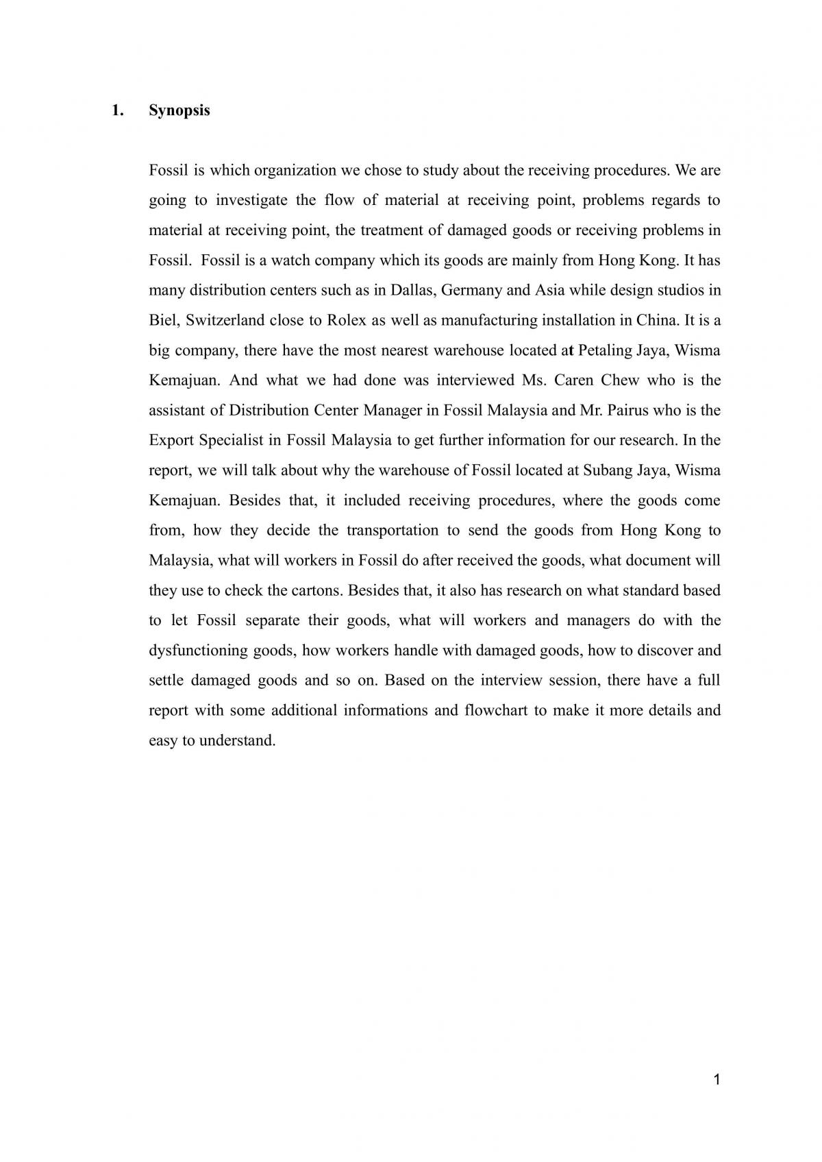 Project for Logistics Management - Page 2