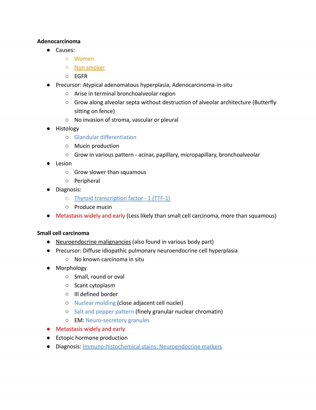 Respiratory System Pathology Notes - Page 10