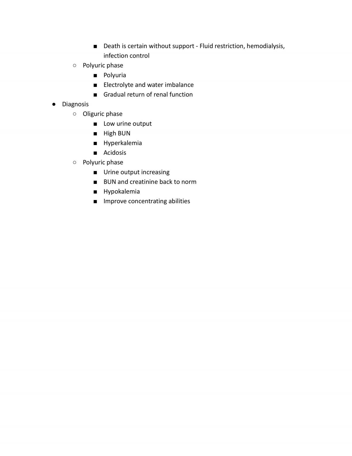 Renal System Pathology Notes - Page 11
