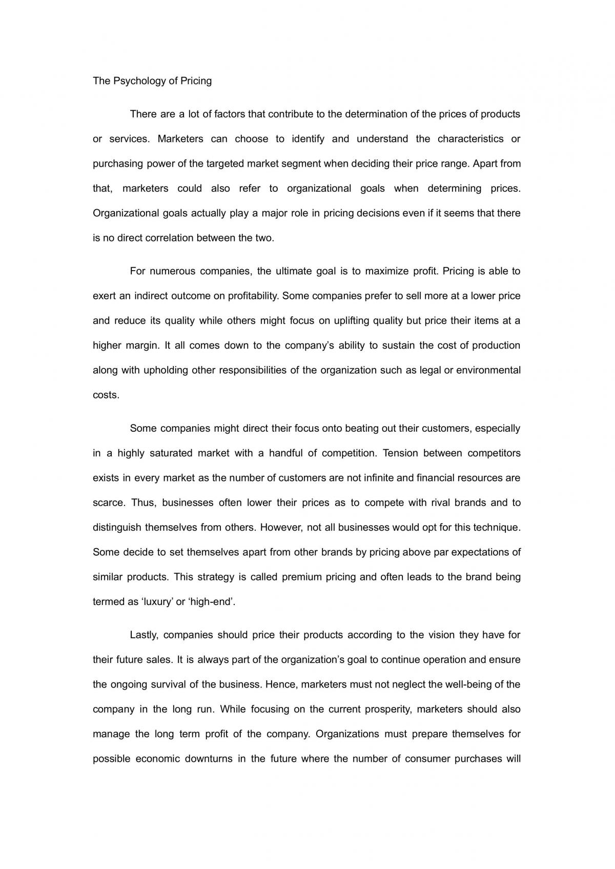 Marketing Assignment  - Page 10